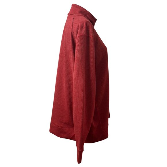 Mens Alaskan Hardgear Red 1/4 Zip Pullover Sweatshirt Standard Fit Size XL - Picture 4 of 10